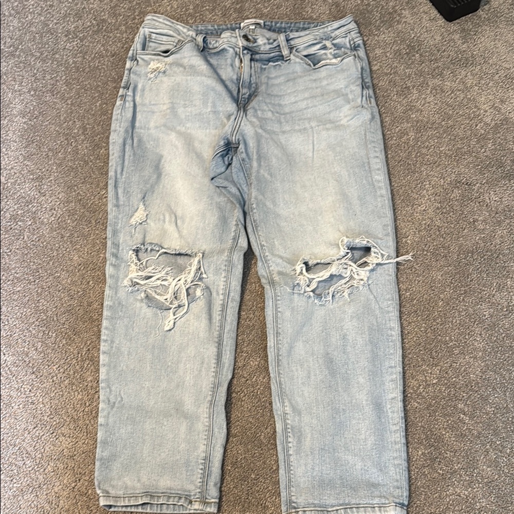Light Blue Distressed Jeans